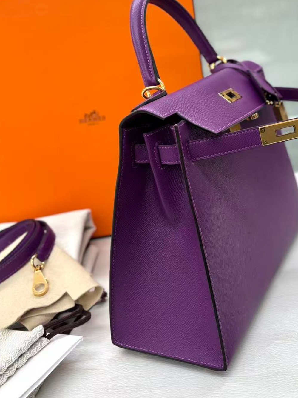Hermes Epsom Kelly Sellier 28 Anemone - Picture 3 of 16